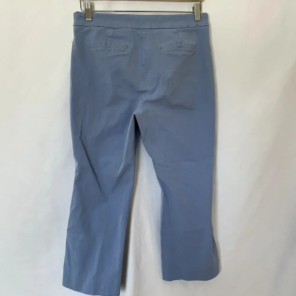 J.Crew kelsey pant women's size 8 sky blue work trousers straight leg med rise